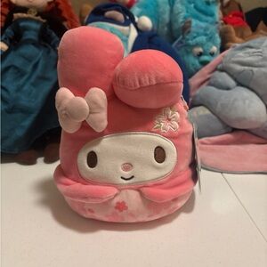❤️ Squishmallow MY MELODY SAKURA Flower 8" Plush Sanrio NWT || Not 5 Below||
